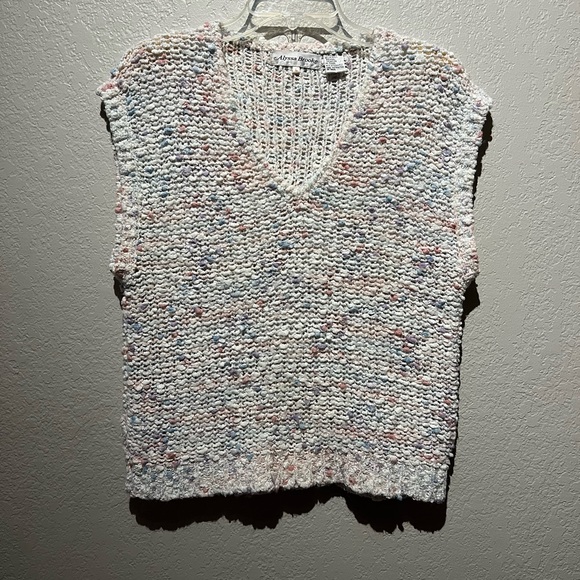 V neck pull over sweater vest by Alyssa Brooke - Picture 1 of 5